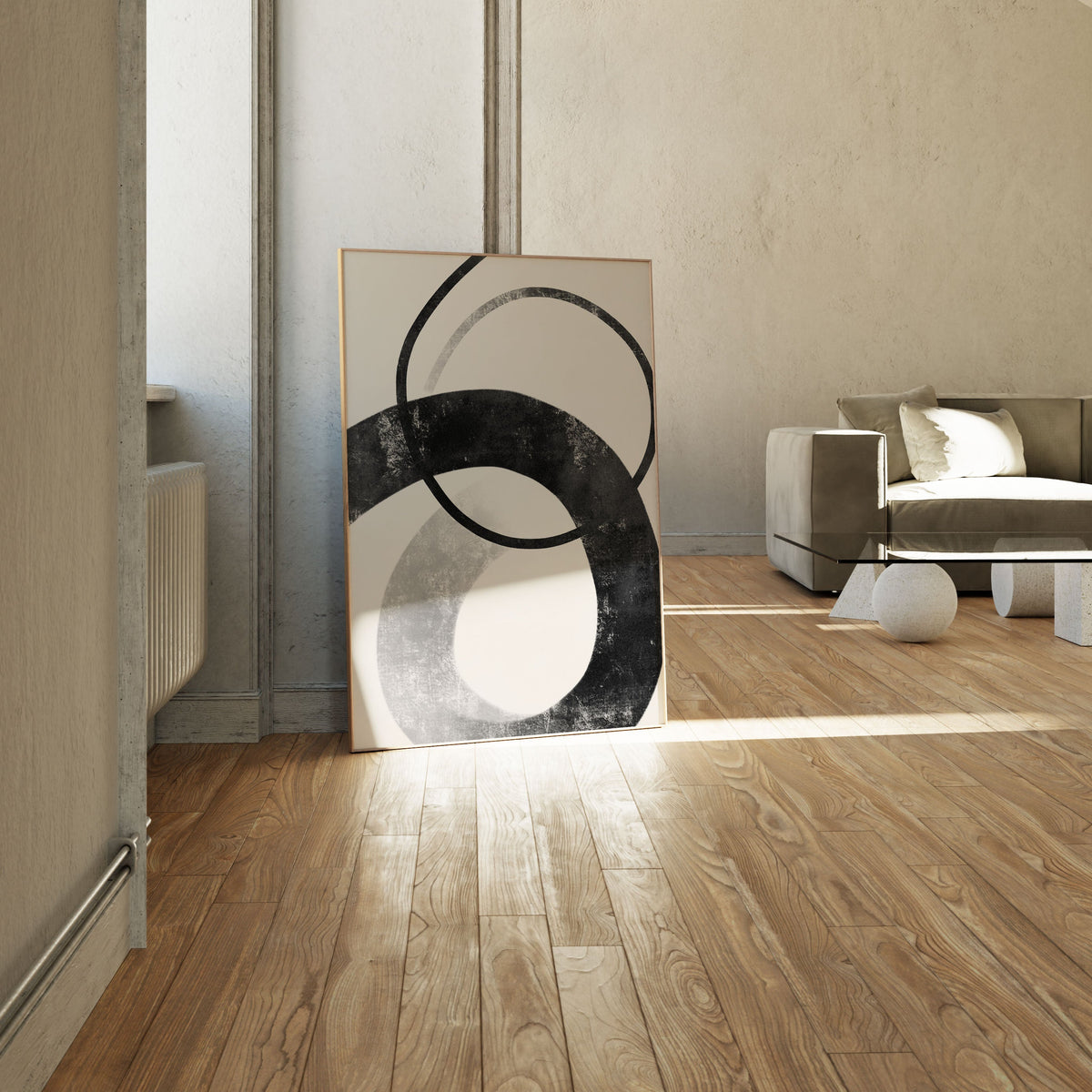 Ephemeral Elegance, BW Art, Black and White Painting