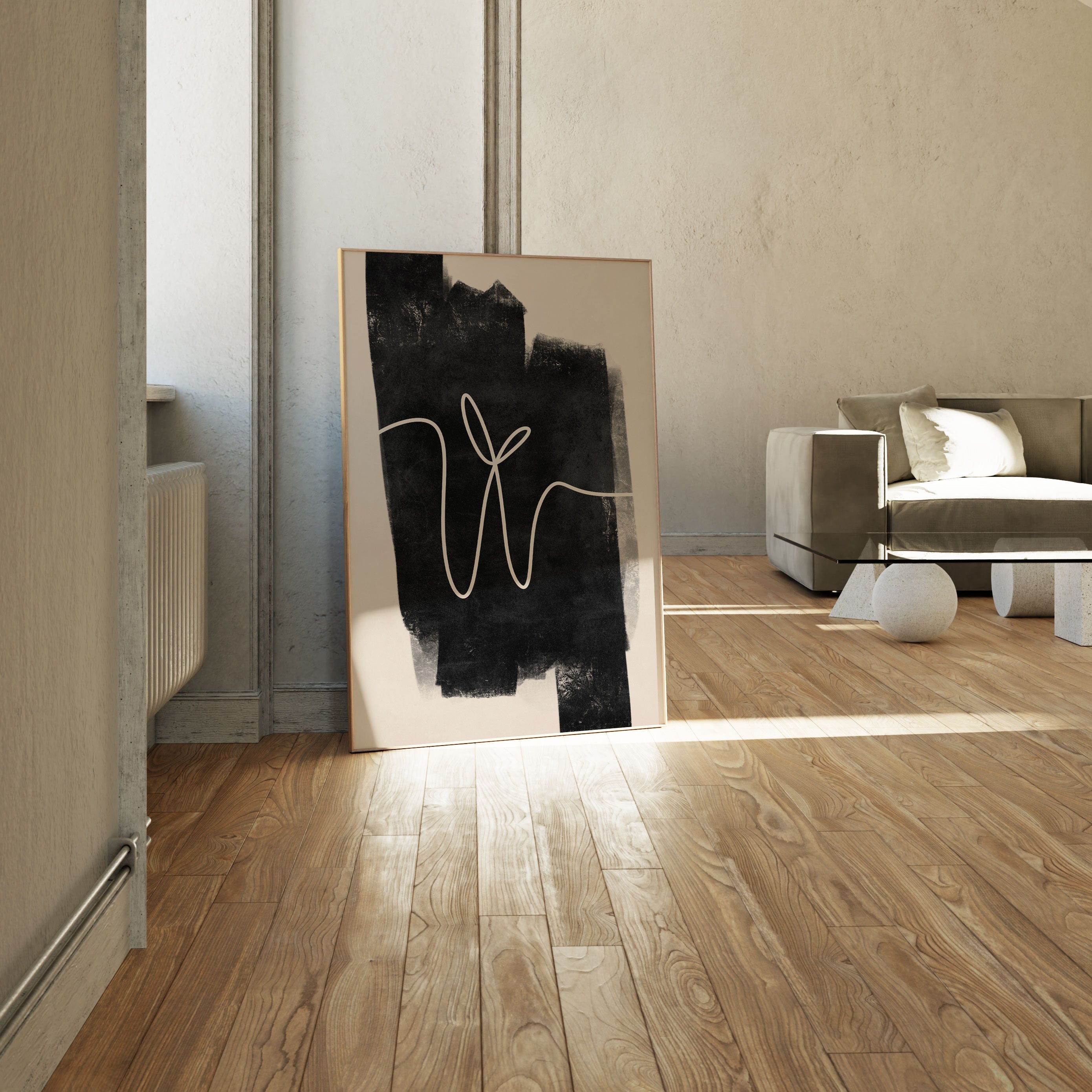 Buy Graceful Gradient BW Paintings Online at Best Price – Dessine Art