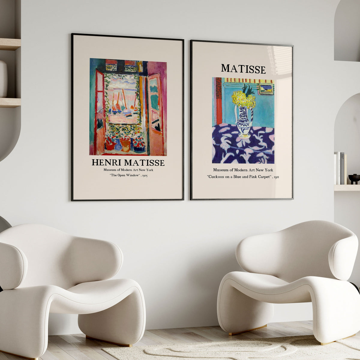 Henri Matisse Art, Set of 2, Set of two Paintings
