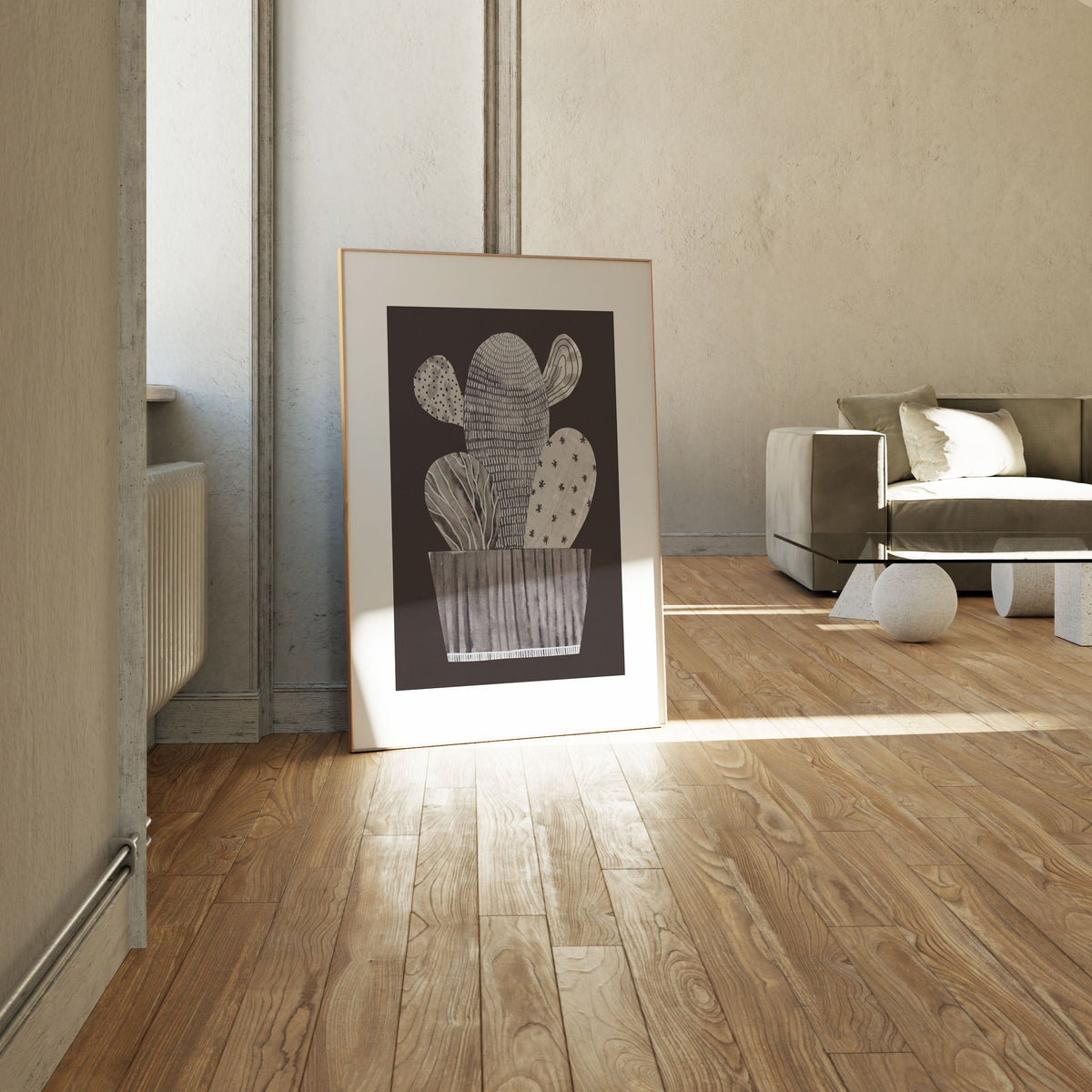 Little cactus, Minimal Art, Minimalist Painting