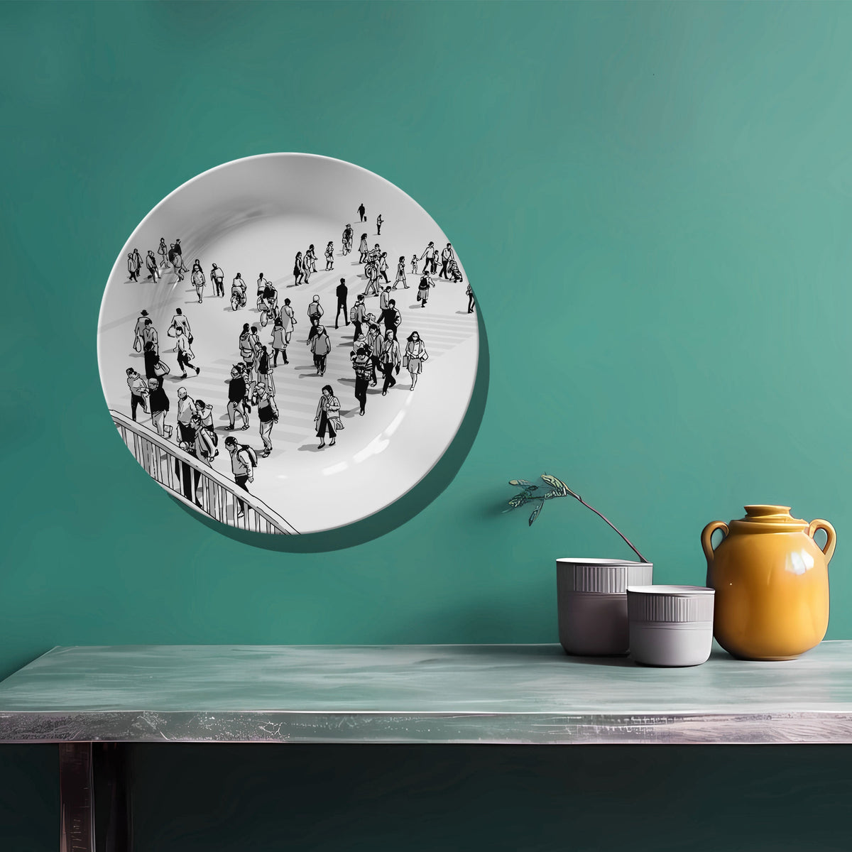 A Street in Japan Decorative Wall Plate