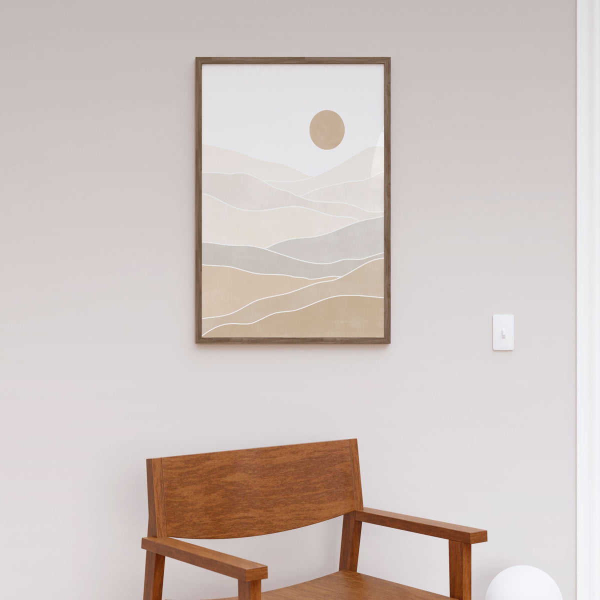 Abstract Beige Landscape