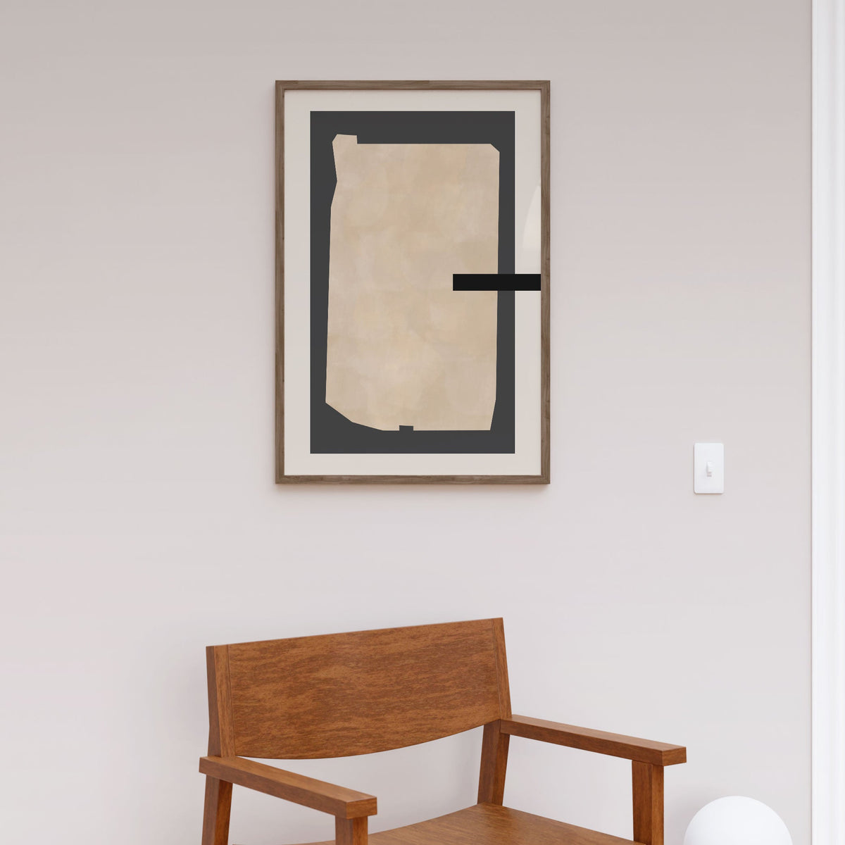 Abstract Beige Painting