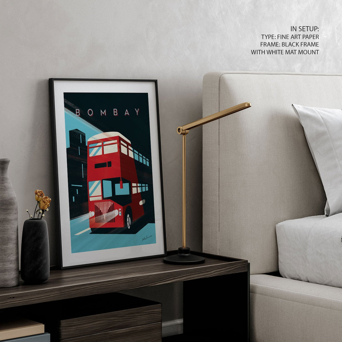 BOMBAY BUS, India Travel Posters