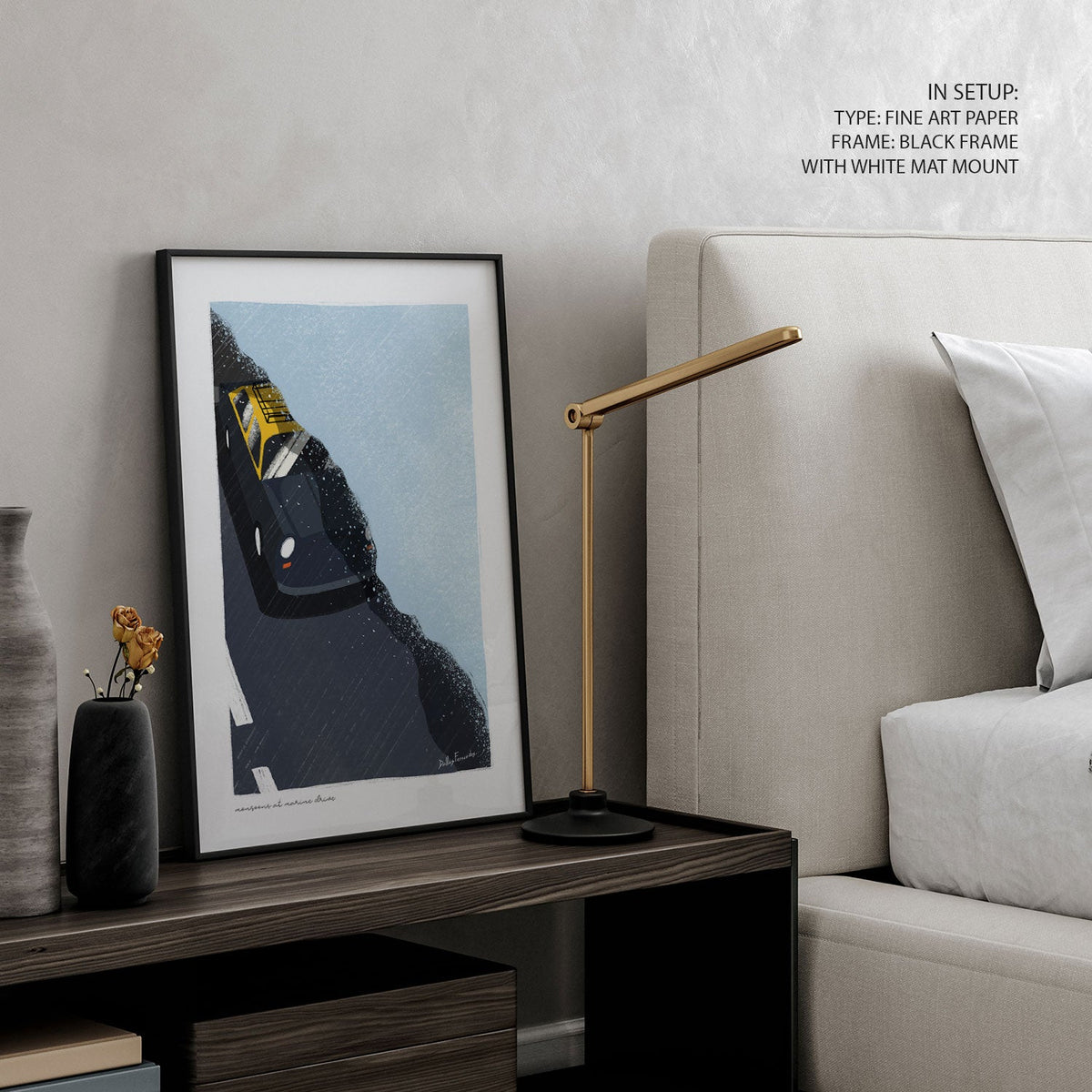 Bombay Marine drive, India Travel Posters