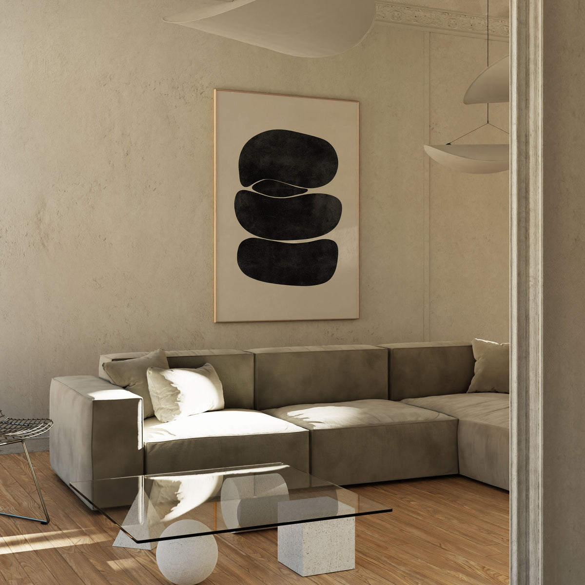 Ethereal Embellishments, BW Art, Black and White Painting