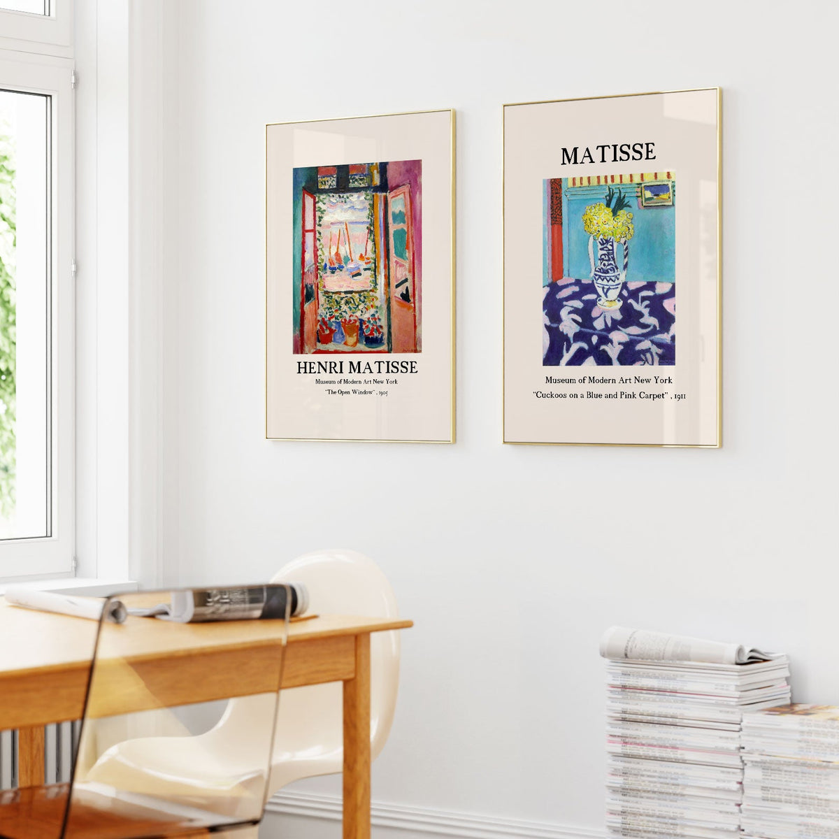 Henri Matisse Art, Set of 2, Set of two Paintings