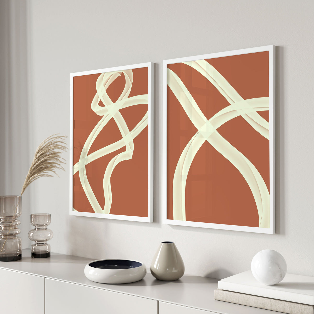 Merge XI, Set of 2, Set of two Paintings