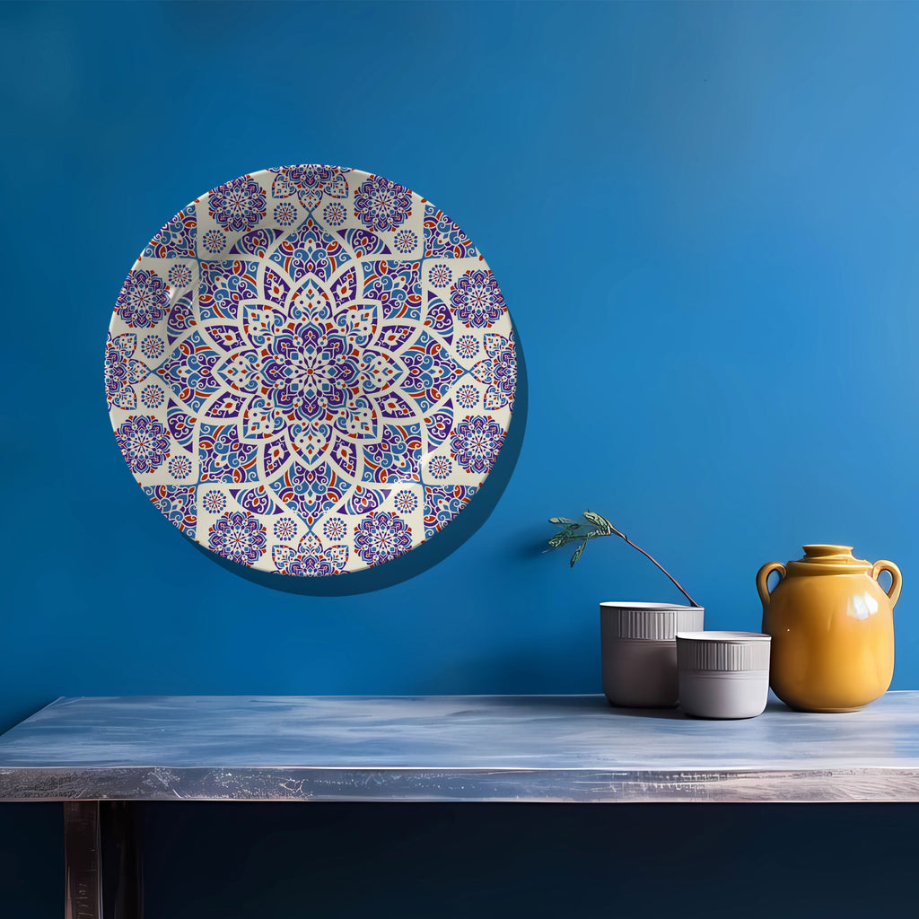 Red and blue Turkish Decorative Wall Plate