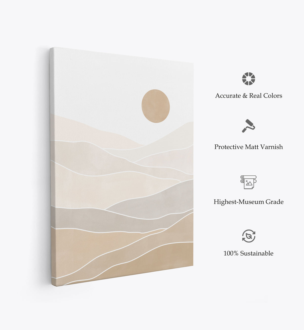 Abstract Beige Landscape