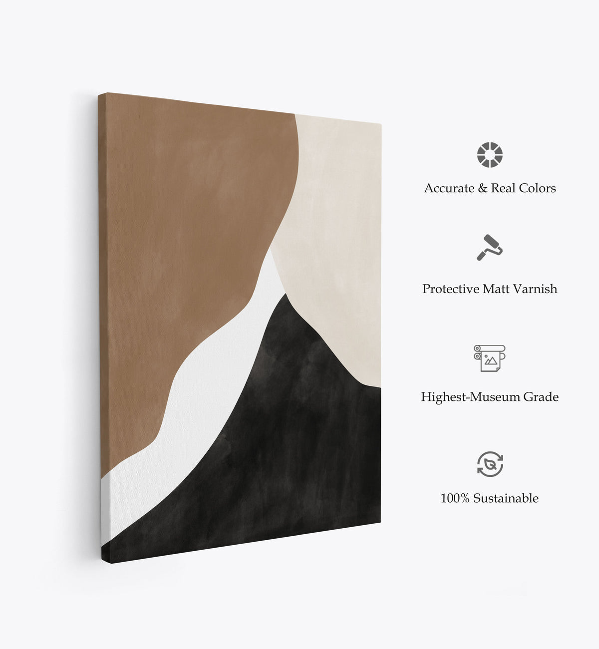 Abstract Beige and Brown Art No.1