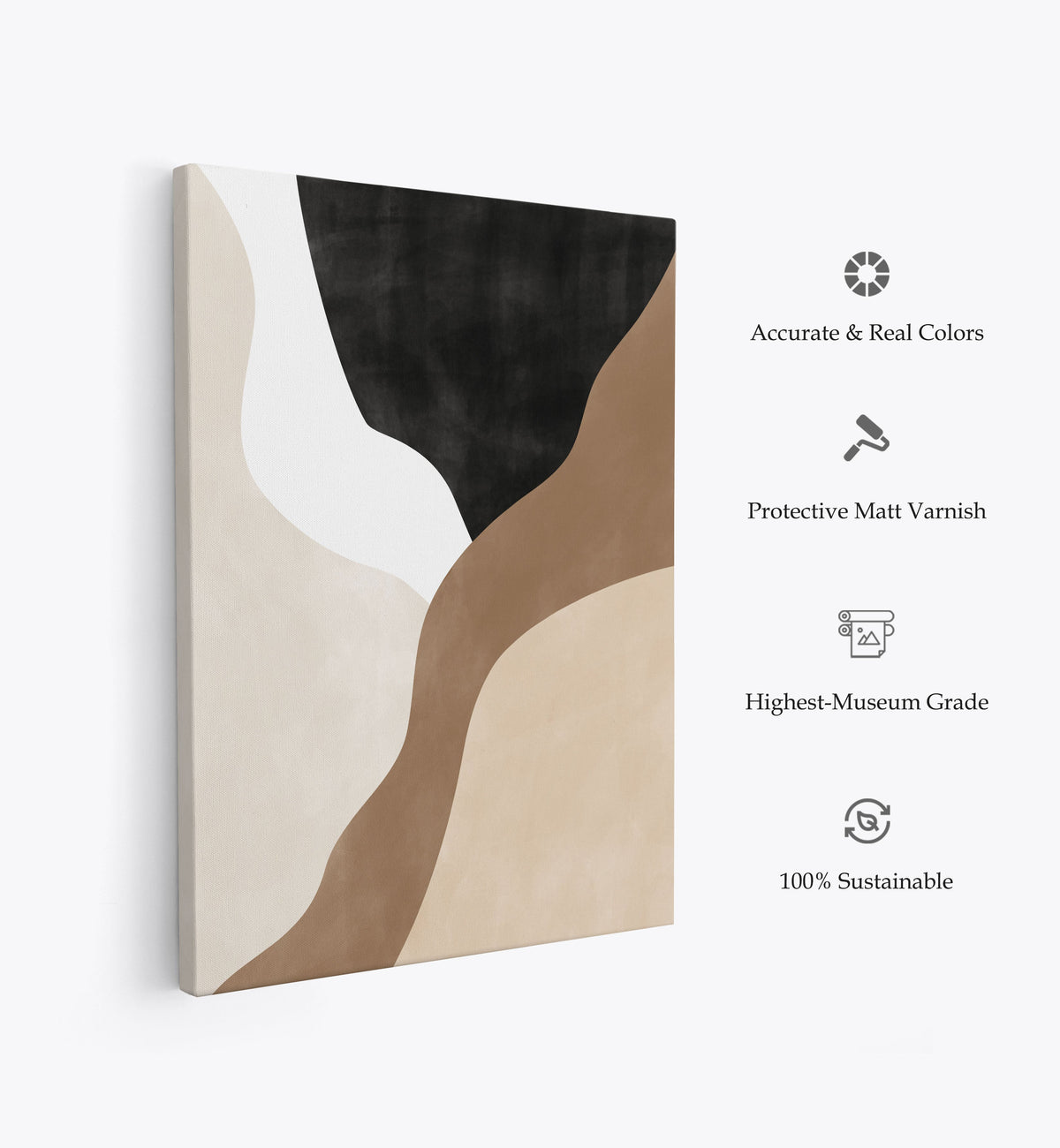 Abstract Beige and Brown Art No.2