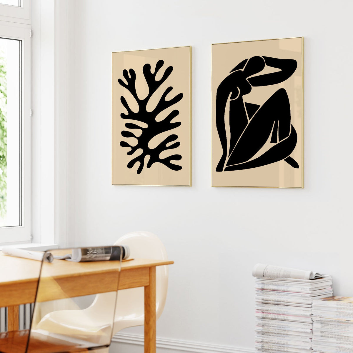 Matisse Beige, Set of 2, Set of two Paintings