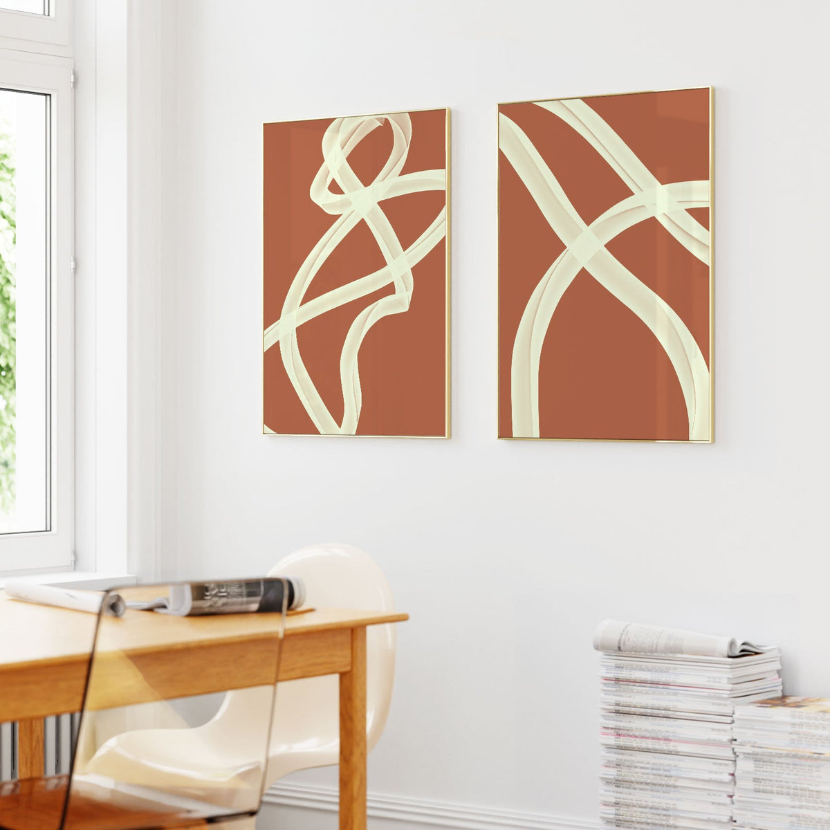 Merge XI, Set of 2, Set of two Paintings