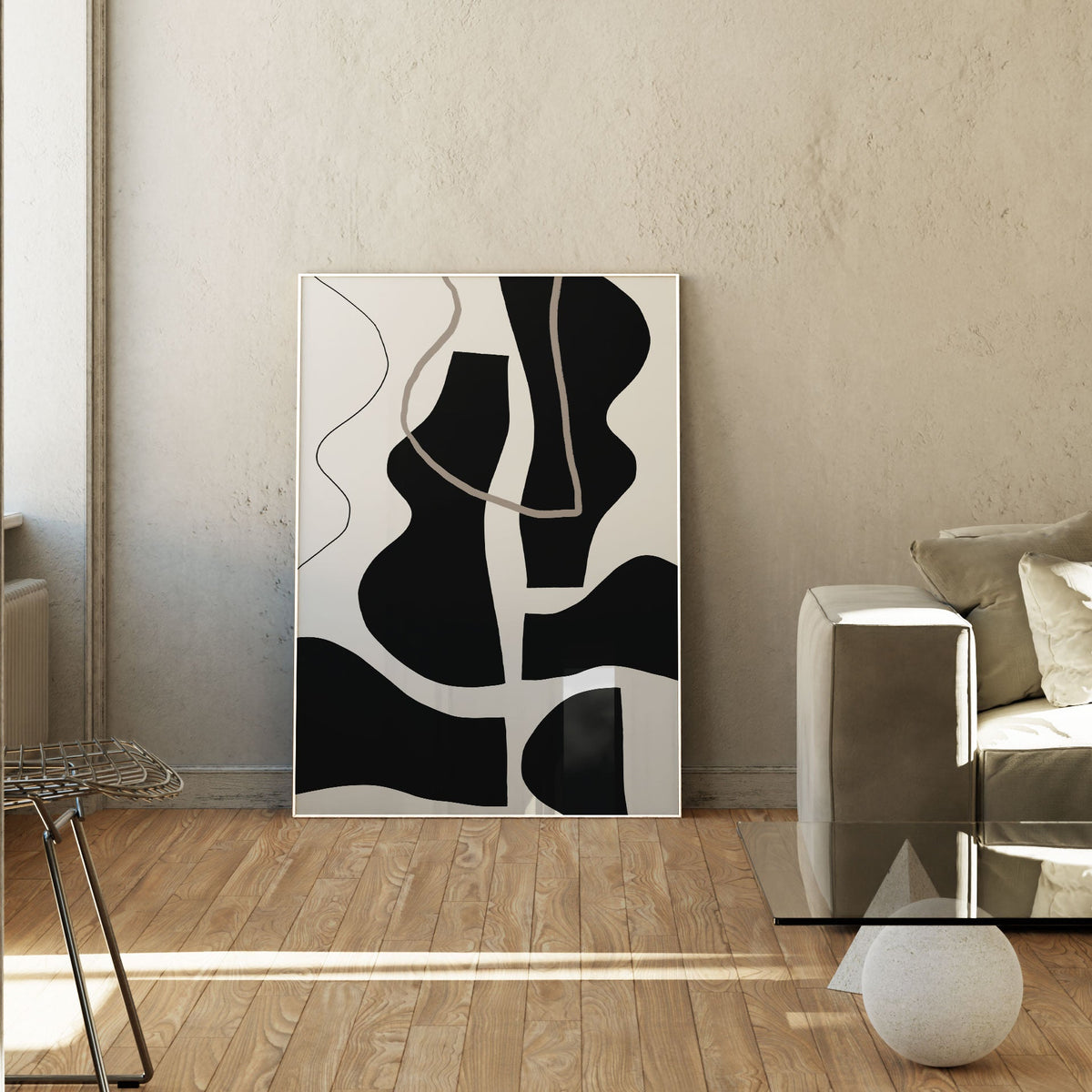 Abstract Art Shapes 10, Minimal Art, Minimalist Painting