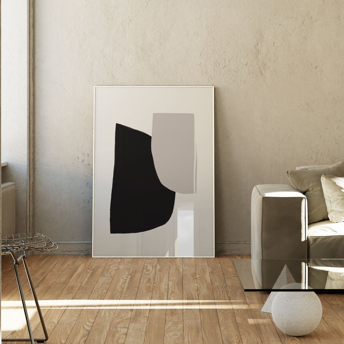 Abstract Art Shapes 25, Minimal Art, Minimalist Painting