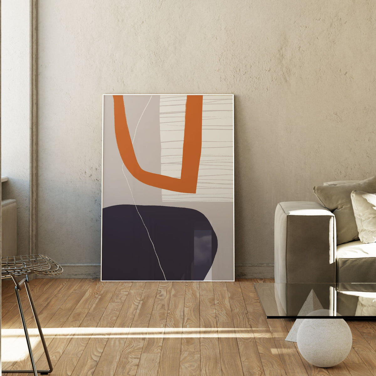 Abstract Art Shapes 26, Minimal Art, Minimalist Painting