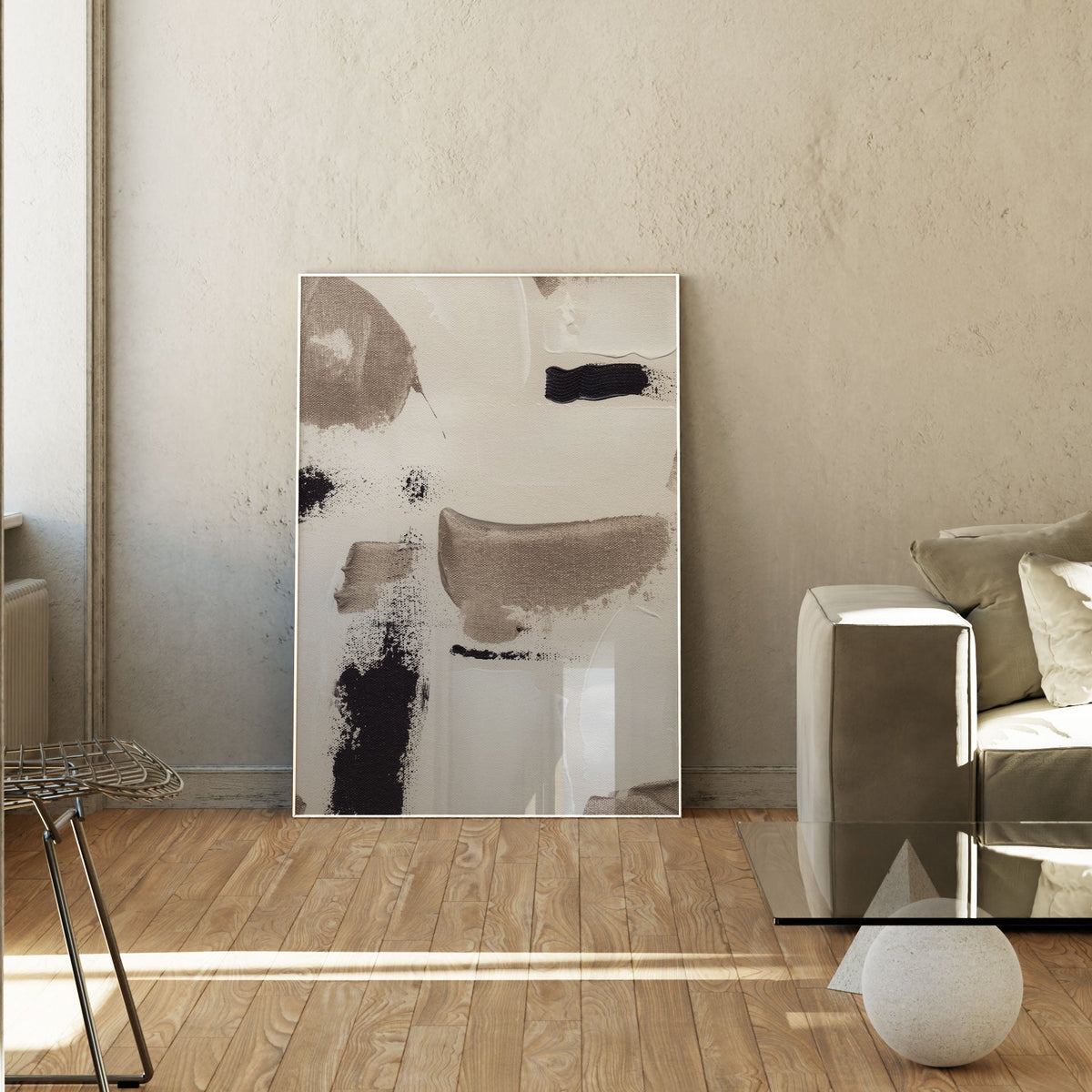 Abstract Swipes No 2, Minimal Art, Minimalist Painting