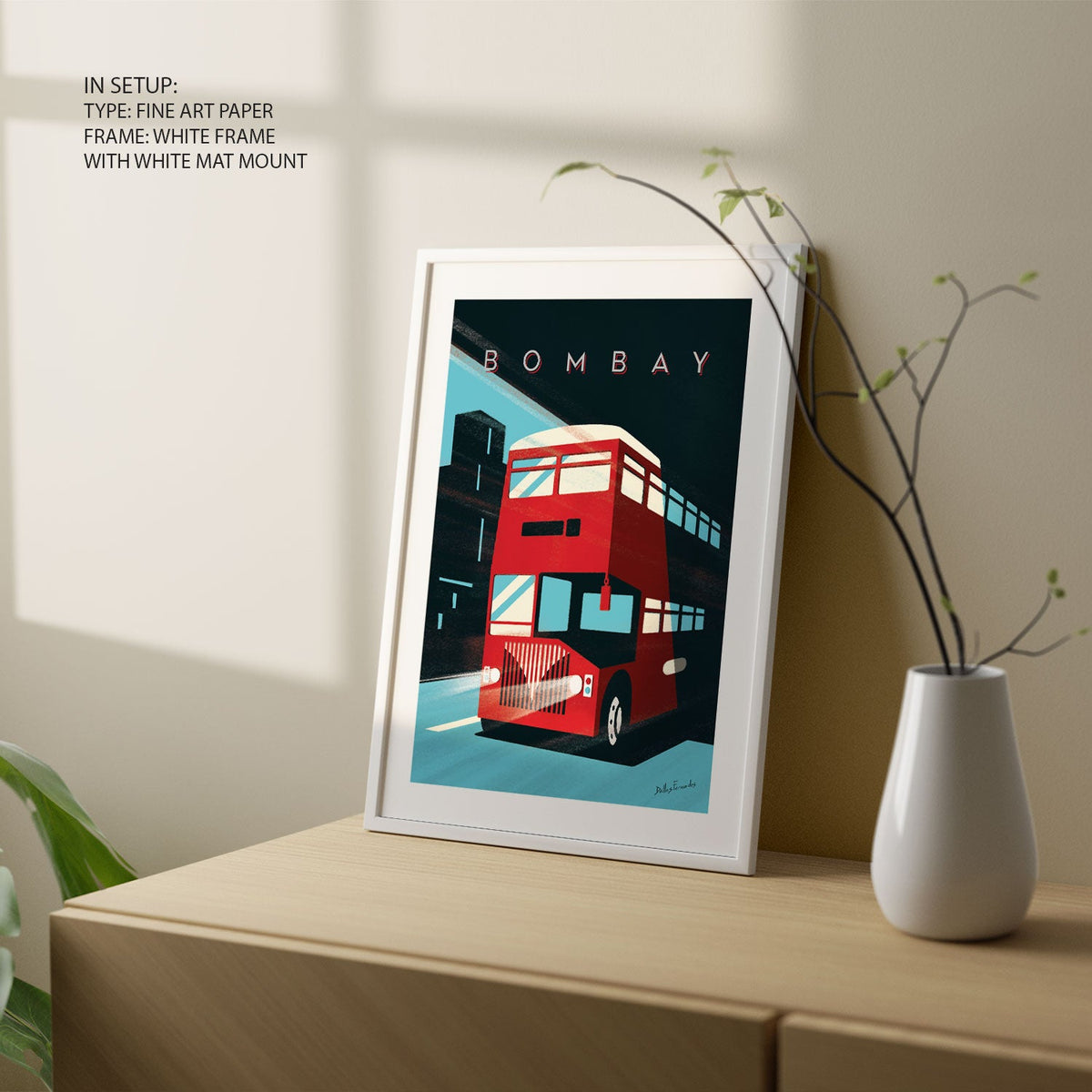 BOMBAY BUS, India Travel Posters