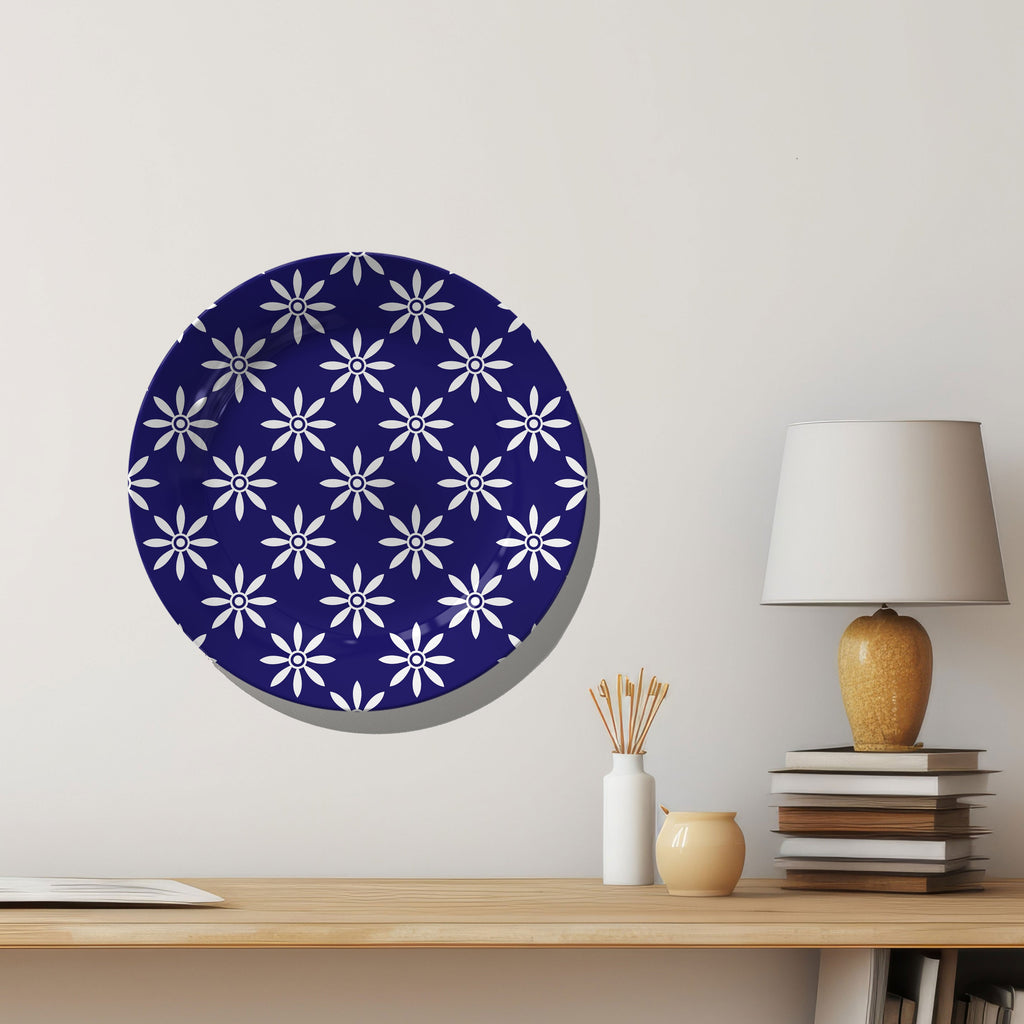 Blue Pottery Style IV Decorative Wall Plate