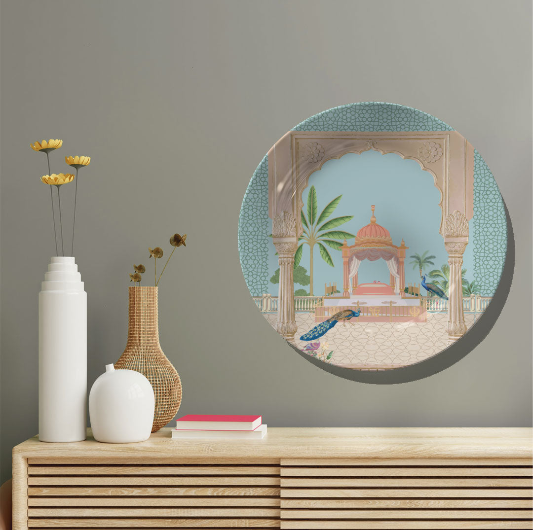 Echoes of Mughal Empire Decorative Wall Plate