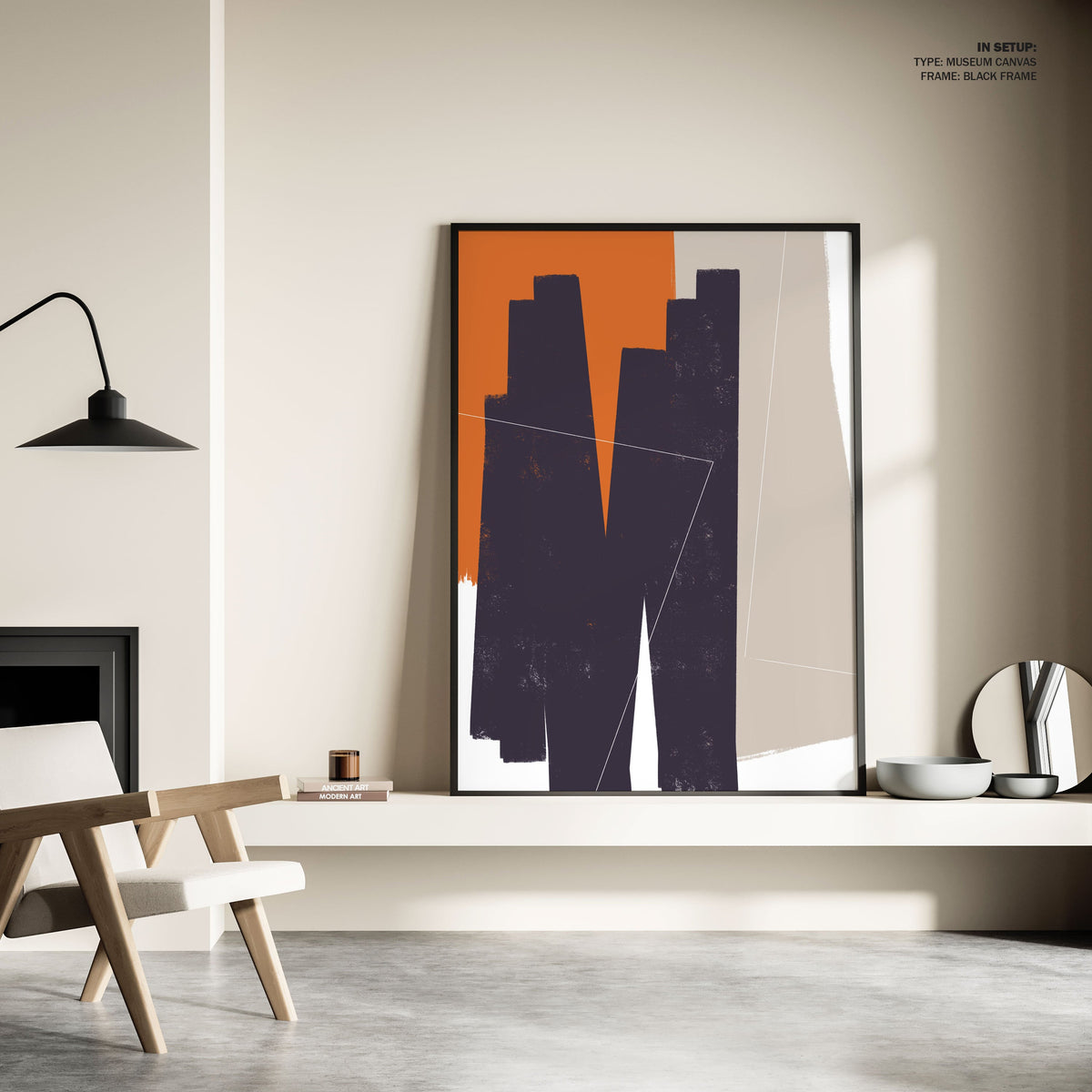 Abstract Art Shapes 09, Minimal Art, Minimalist Painting