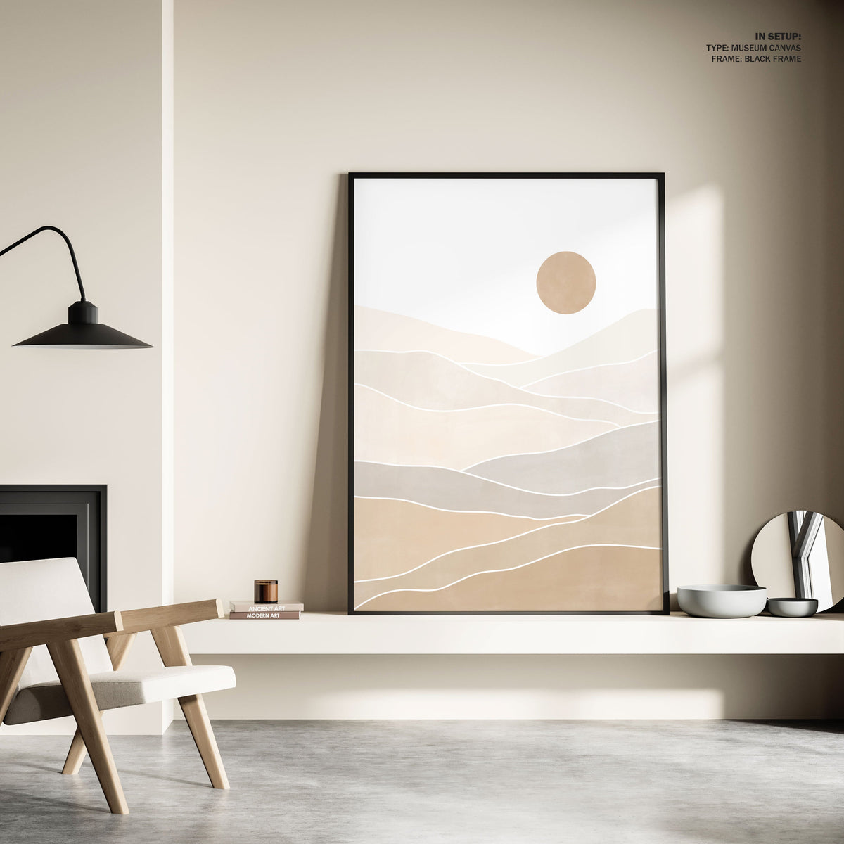 Abstract Beige Landscape