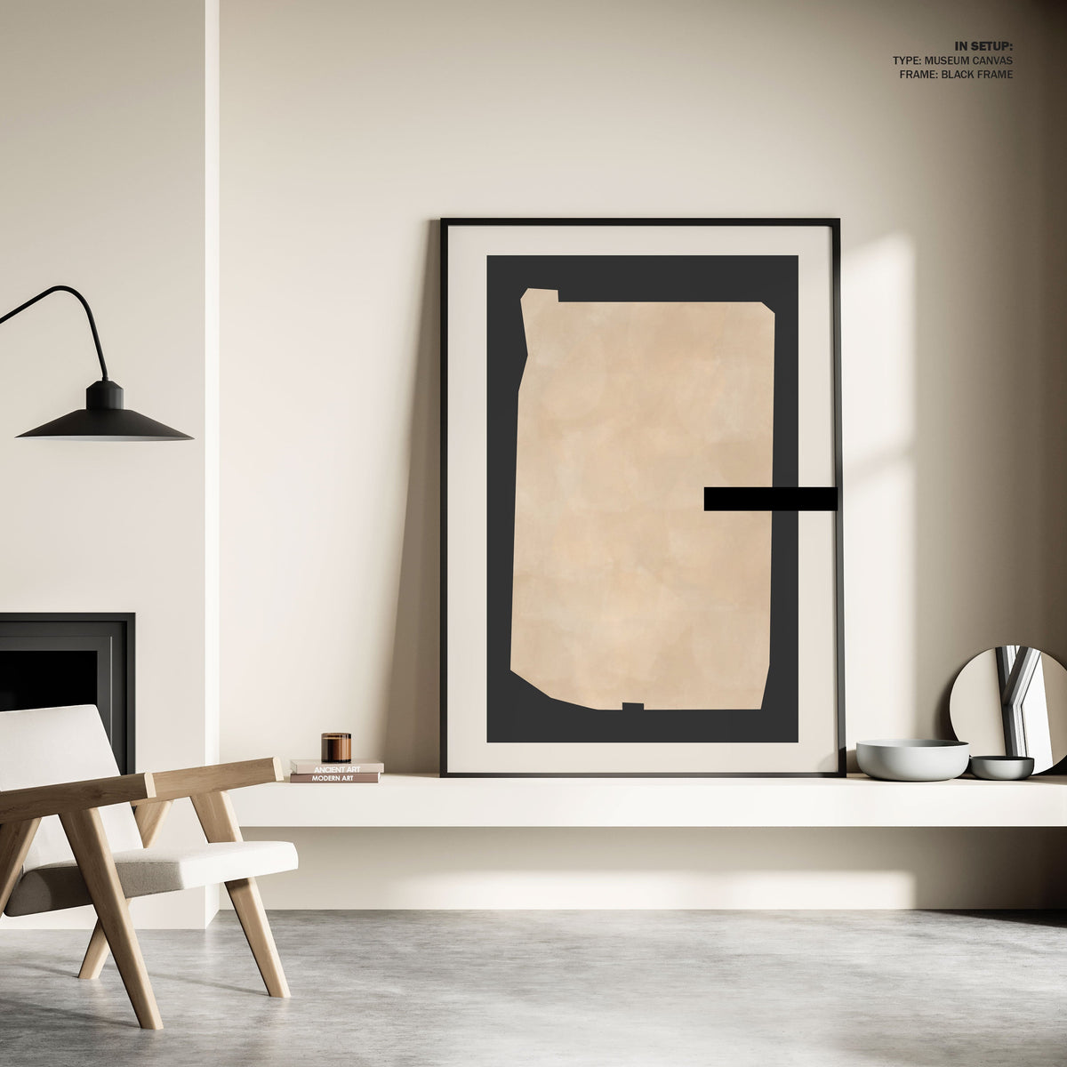 Abstract Beige Painting