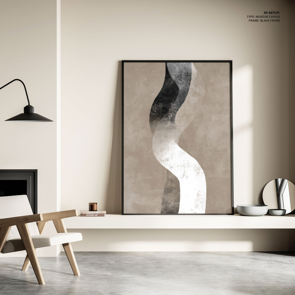 Art of Absence, BW Art, Black and White Painting