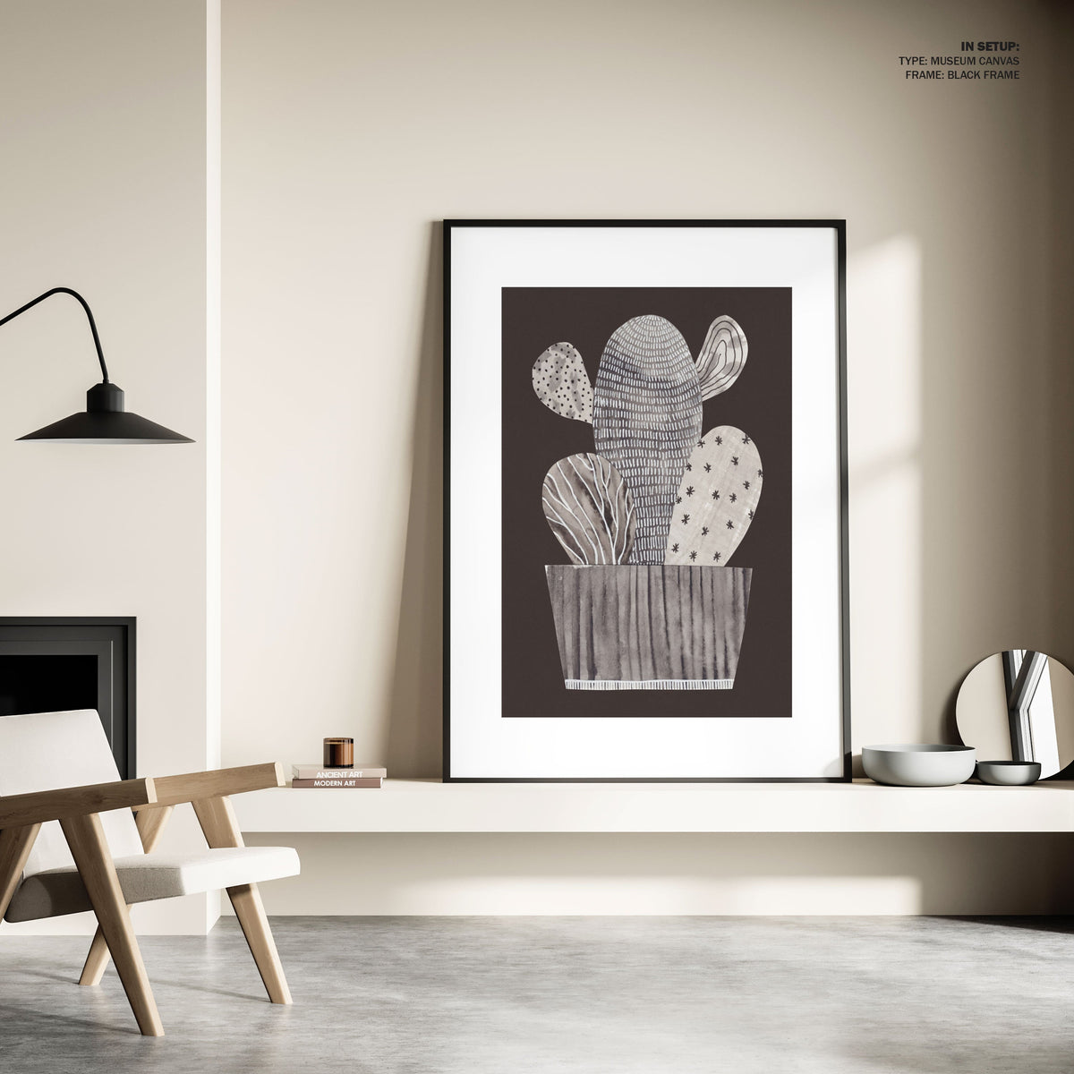 Little cactus, Minimal Art, Minimalist Painting