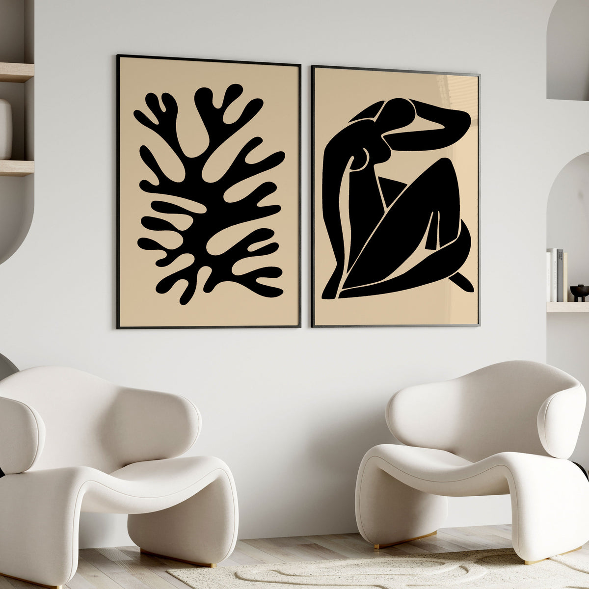 Matisse Beige, Set of 2, Set of two Paintings