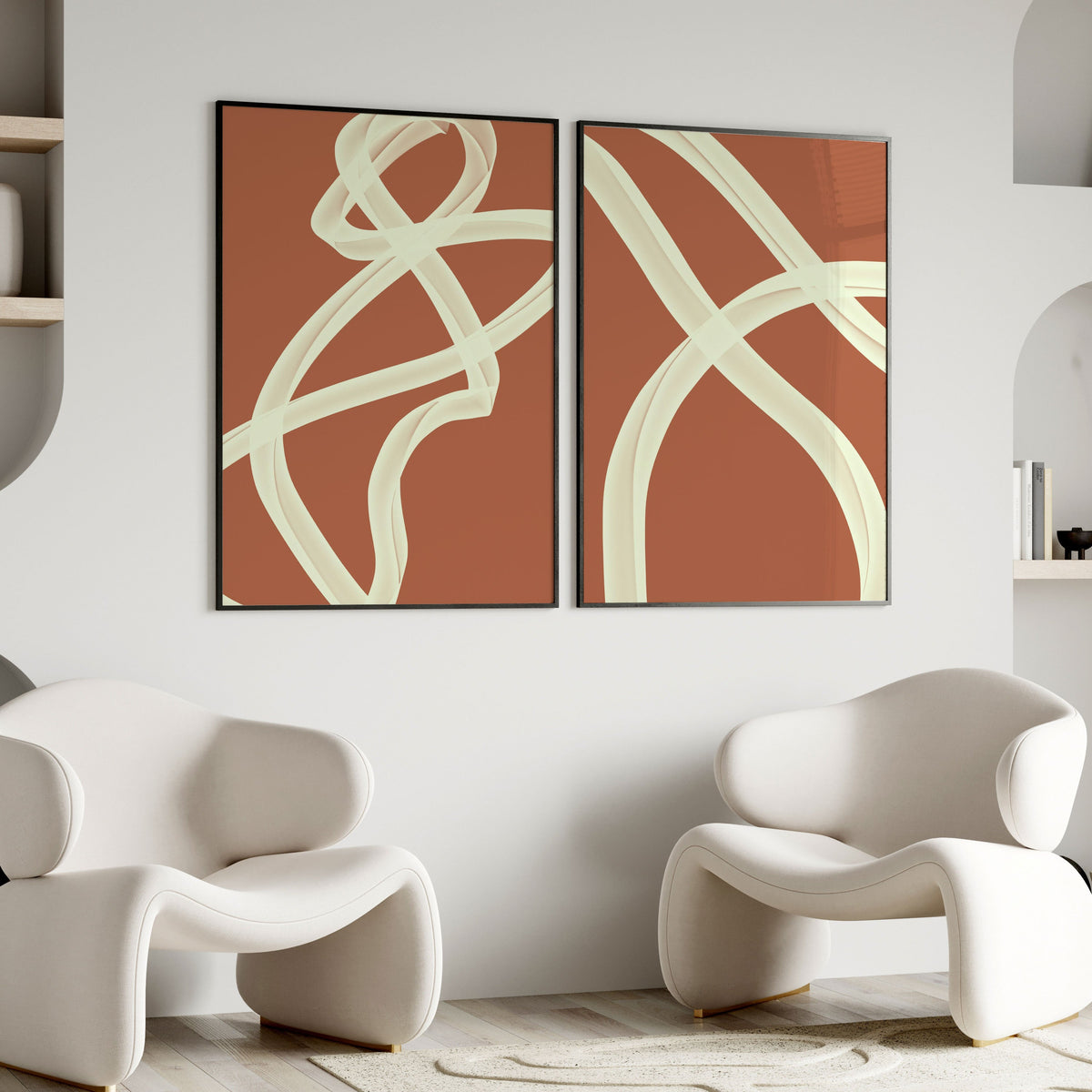 Merge XI, Set of 2, Set of two Paintings