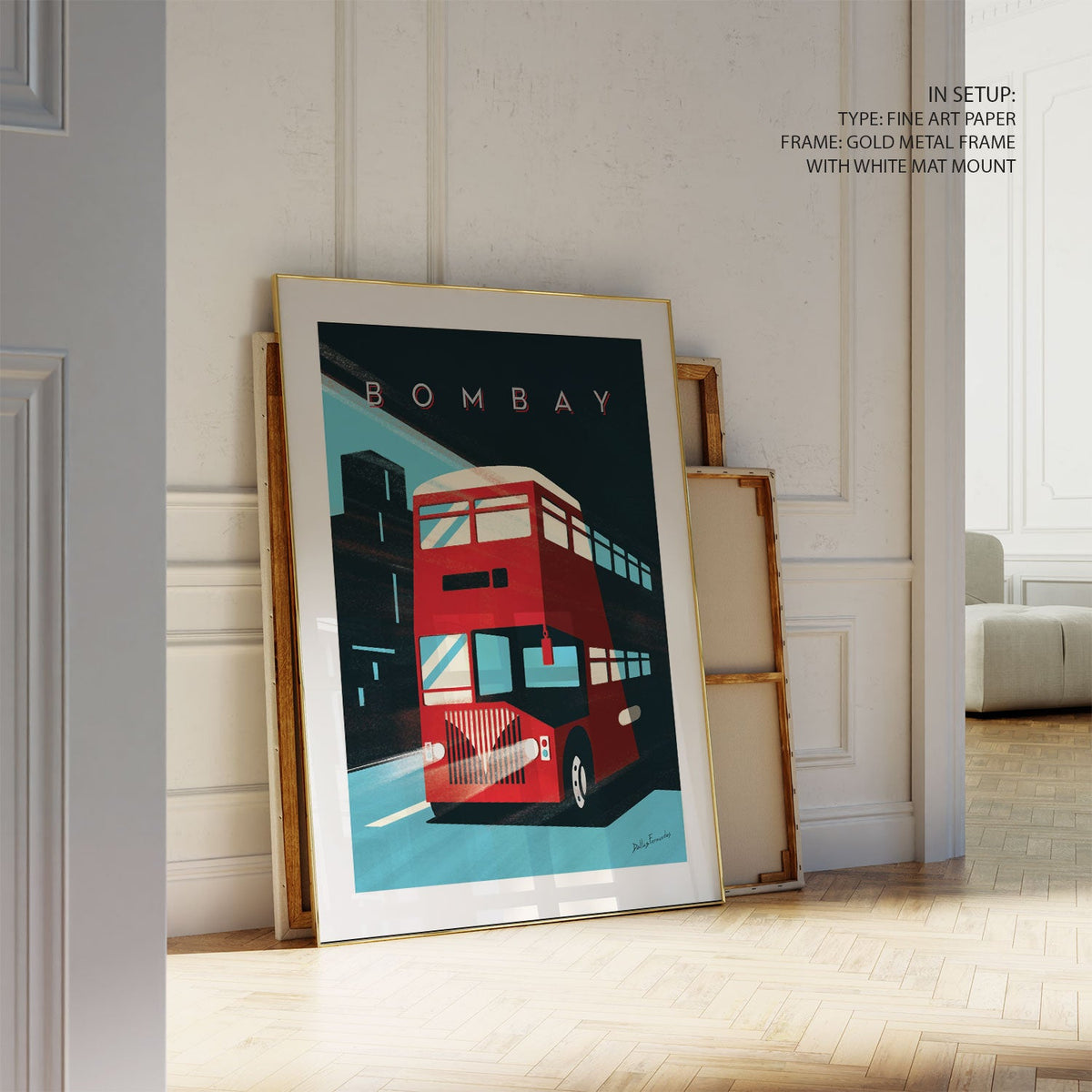 BOMBAY BUS, India Travel Posters