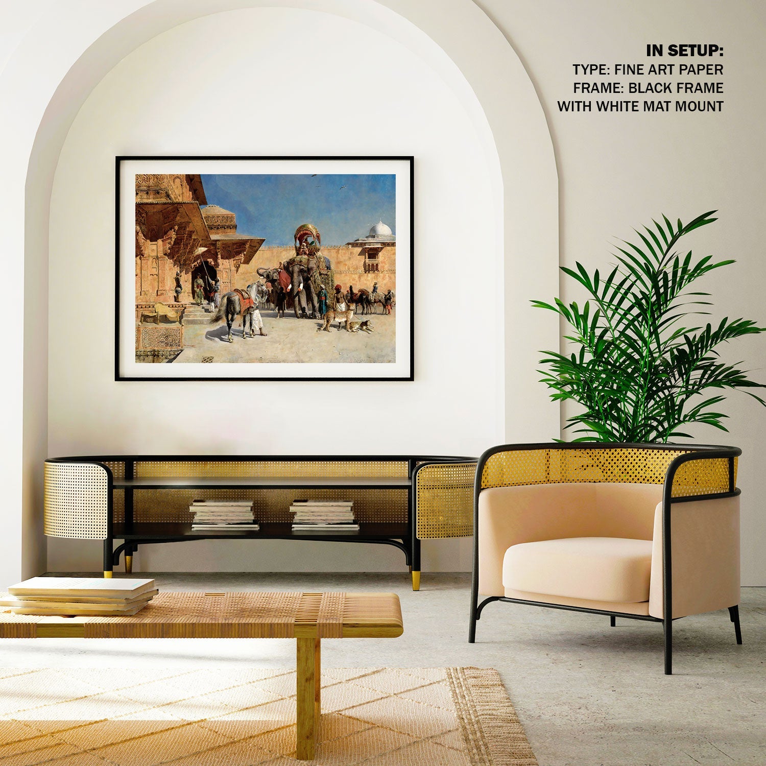 Departure For The Hunt Painting & Wall Art Print by Edwin Lord Weeks ...