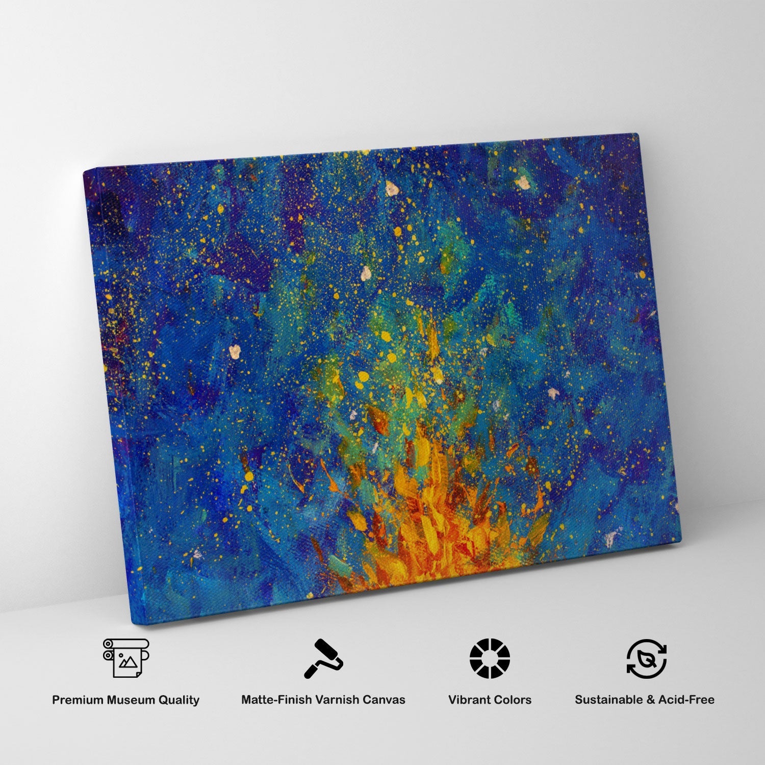 Buy Bonfire Abstract Painting Online India at Best Price - Dessine Art