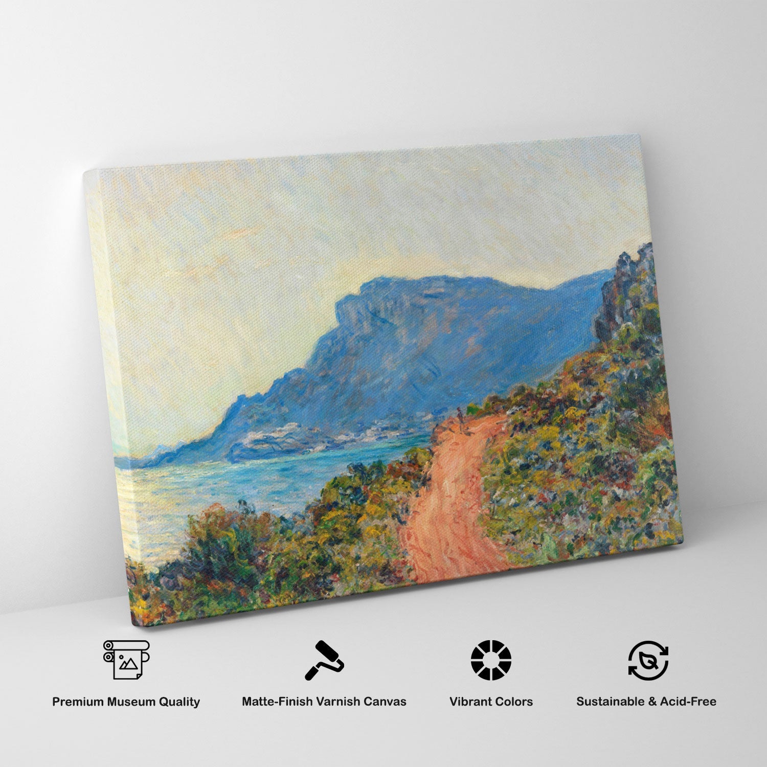 La Corniche near Monaco print by Claude Monet La Corniche near Monaco print by Claude Monet