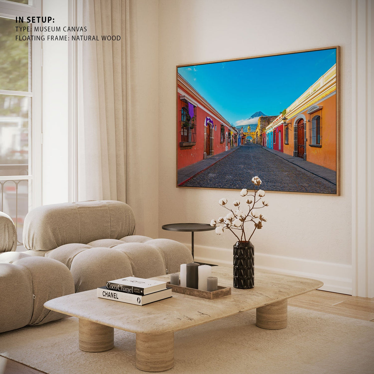 Antigua city at Sunrise, Canvas Painting