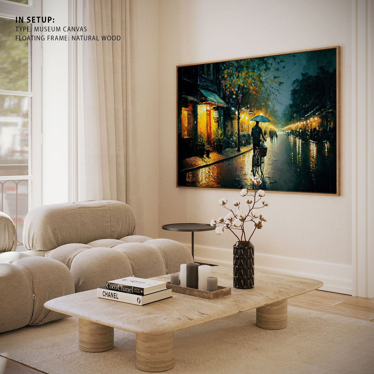 Night time Ha Noi Vietnam, Canvas Painting