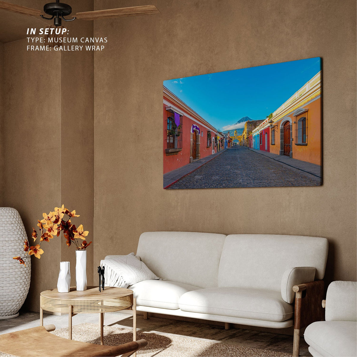 Antigua city at Sunrise, Canvas Painting