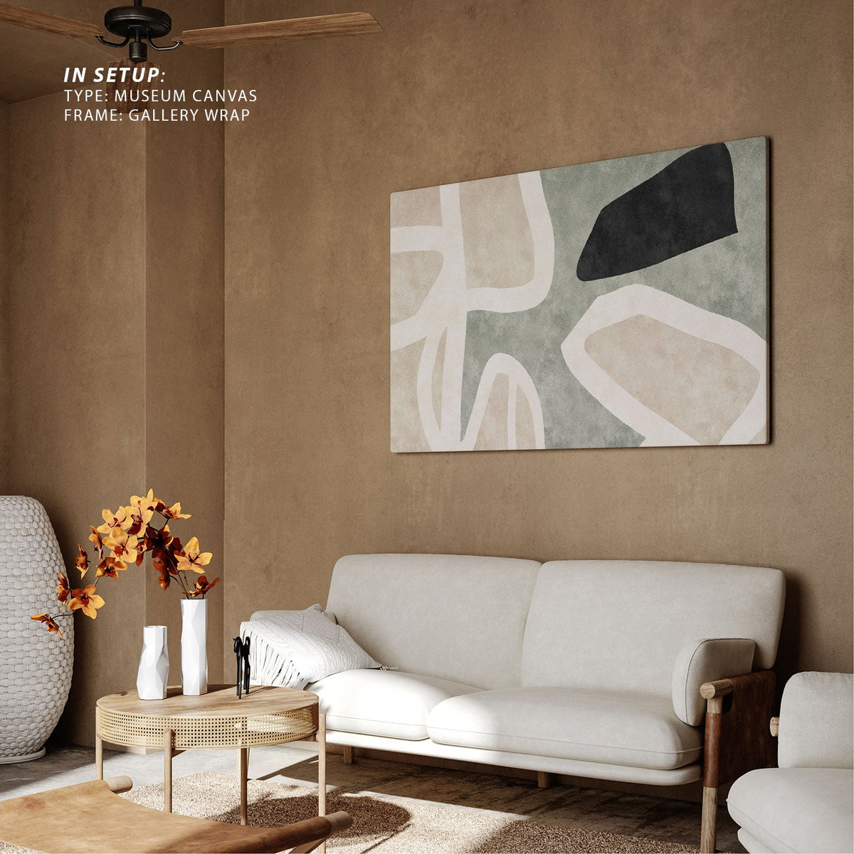 Geometric figures, Canvas Painting