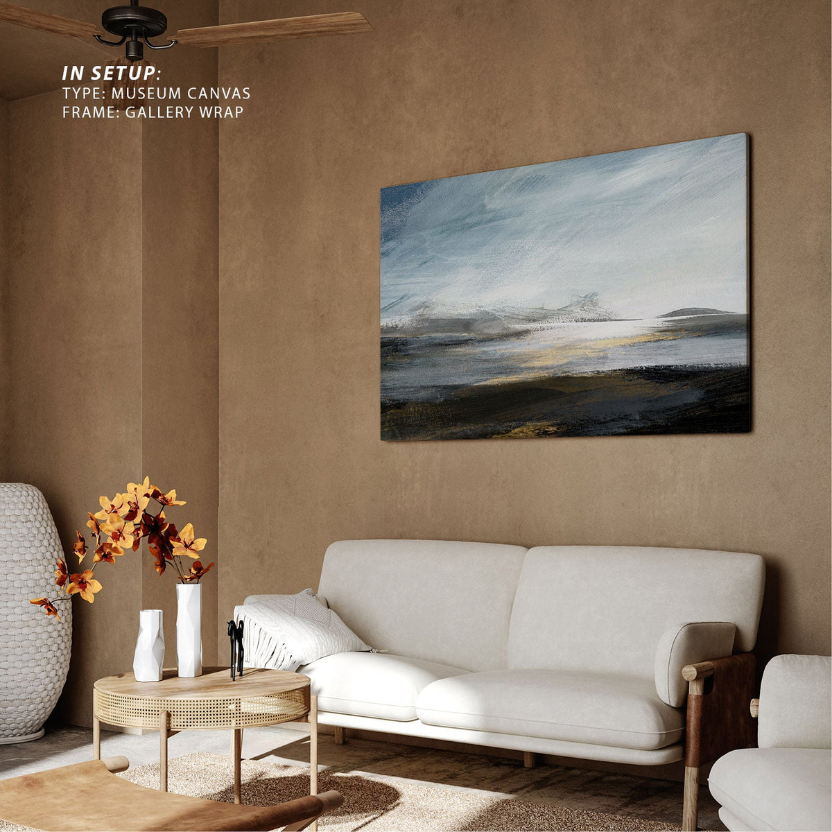 Modern abstract gold texture, Canvas Painting