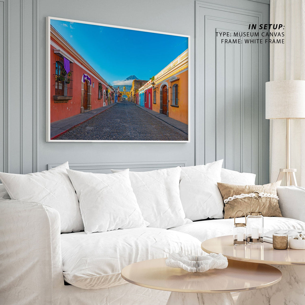 Antigua city at Sunrise, Canvas Painting