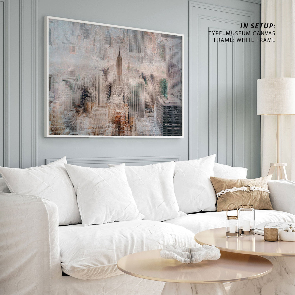 Lower Manhattan at Dusk New York, Canvas Painting