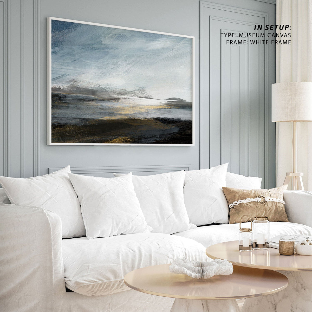 Modern abstract gold texture, Canvas Painting