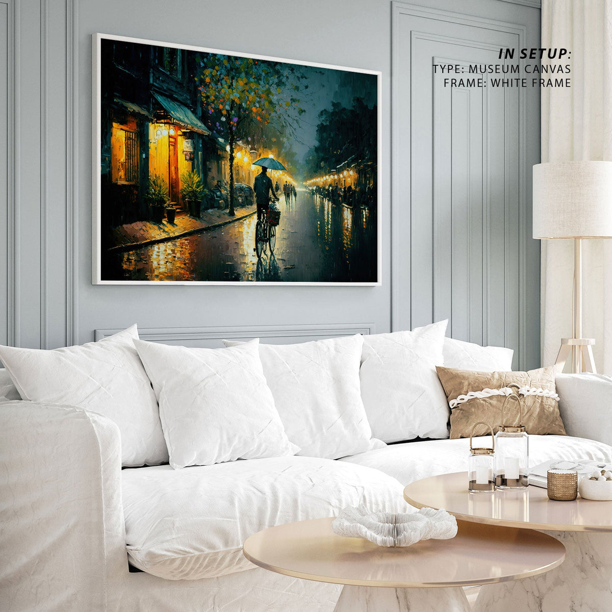 Night time Ha Noi Vietnam, Canvas Painting