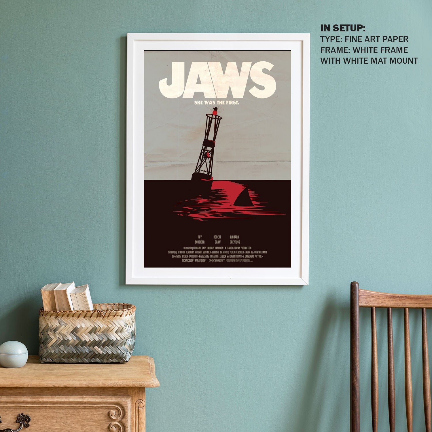 Jaws Frame Jaws Old Movie Poster: Buy Movie Posters Online – Dessine Art