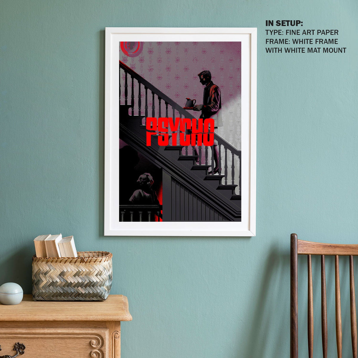 Psycho (1960) Movie Poster Art 1