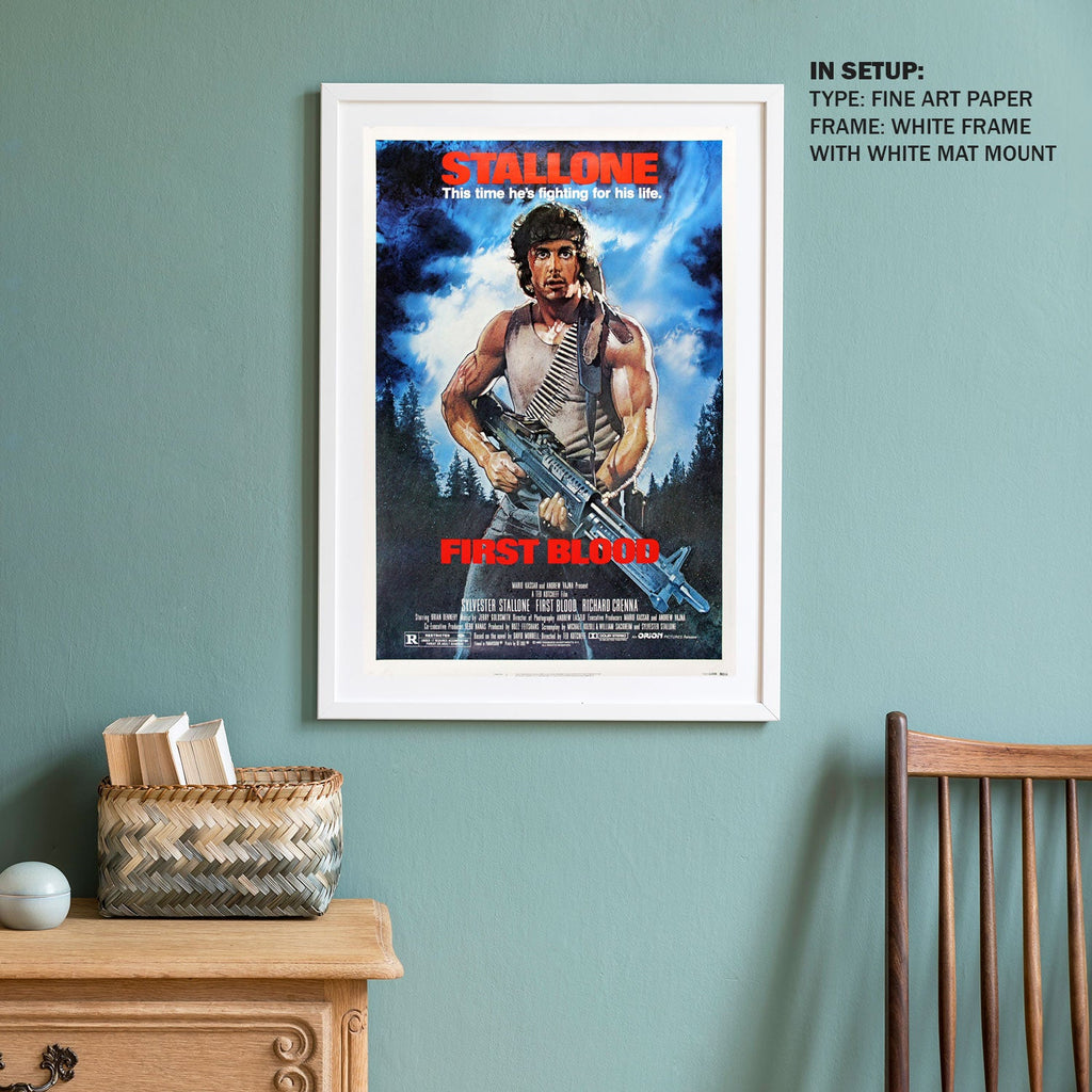 Stallone - First Blood Old Movie Poster: Buy Movie Posters Online ...