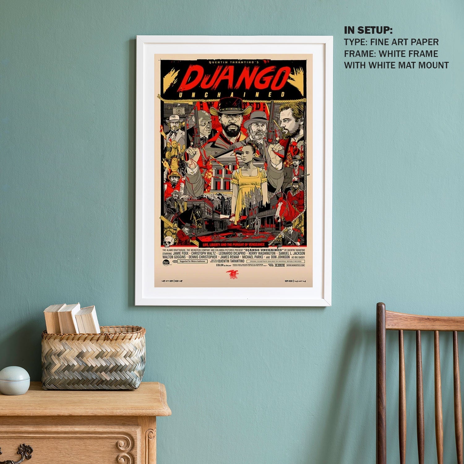 Django Unchained Movie Poster: Buy Hollywood & Famous Movie Posters ...