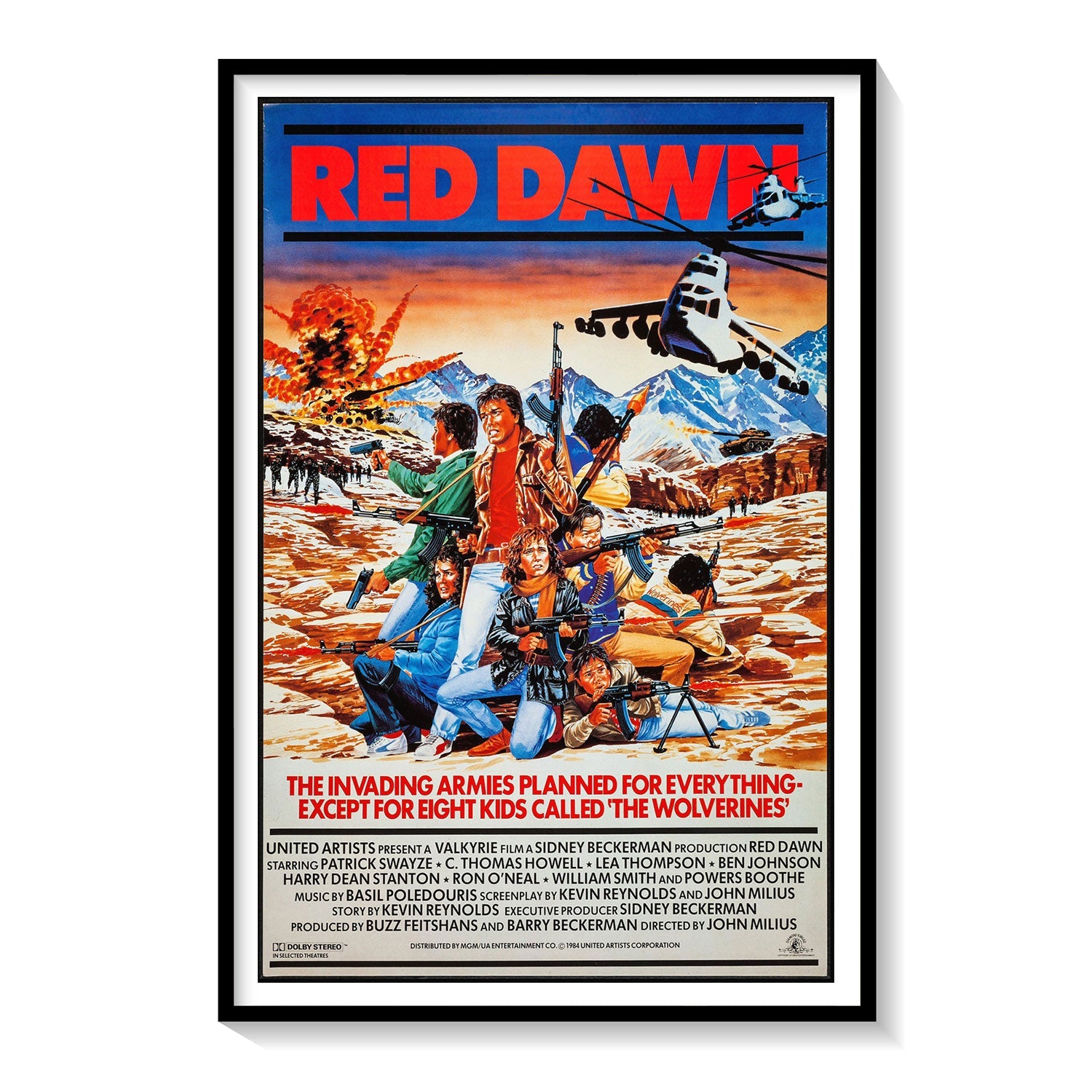 Red Dawn Old Movie Poster: Buy Movie Posters Online – Dessine Art